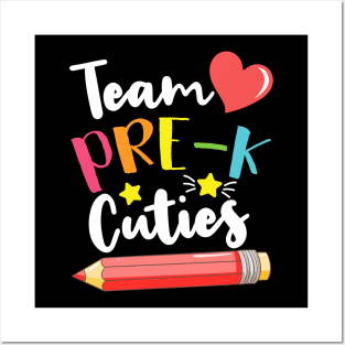 Team Pre-K Cute Back To School Gift For Teachers and Students Posters and Art